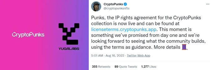 一文解读CryptoPunks的新版知识产权授权许可协议