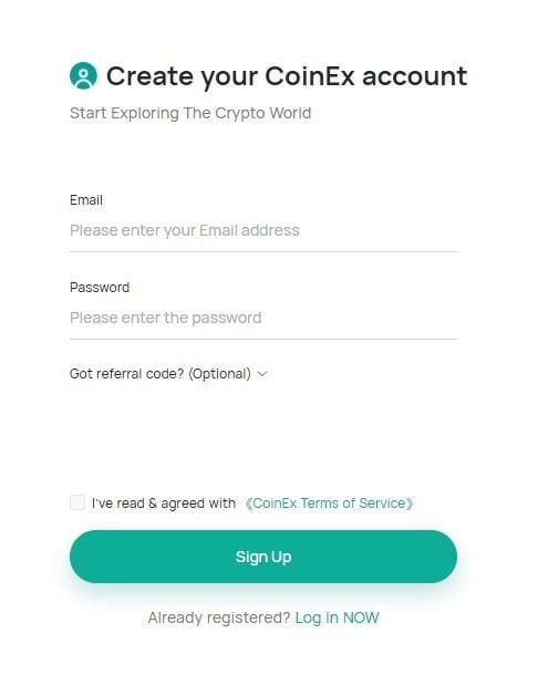 如何注册CoinEx交易所？